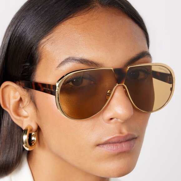 NEW TOM FORD SUNGLASSES VINCENZO TF1072 30E HAVANA UNISEX EYEWEAR FT1072/S 30E main image 5